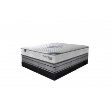 Base Cama Box Suede Aged Liso Preto  - King